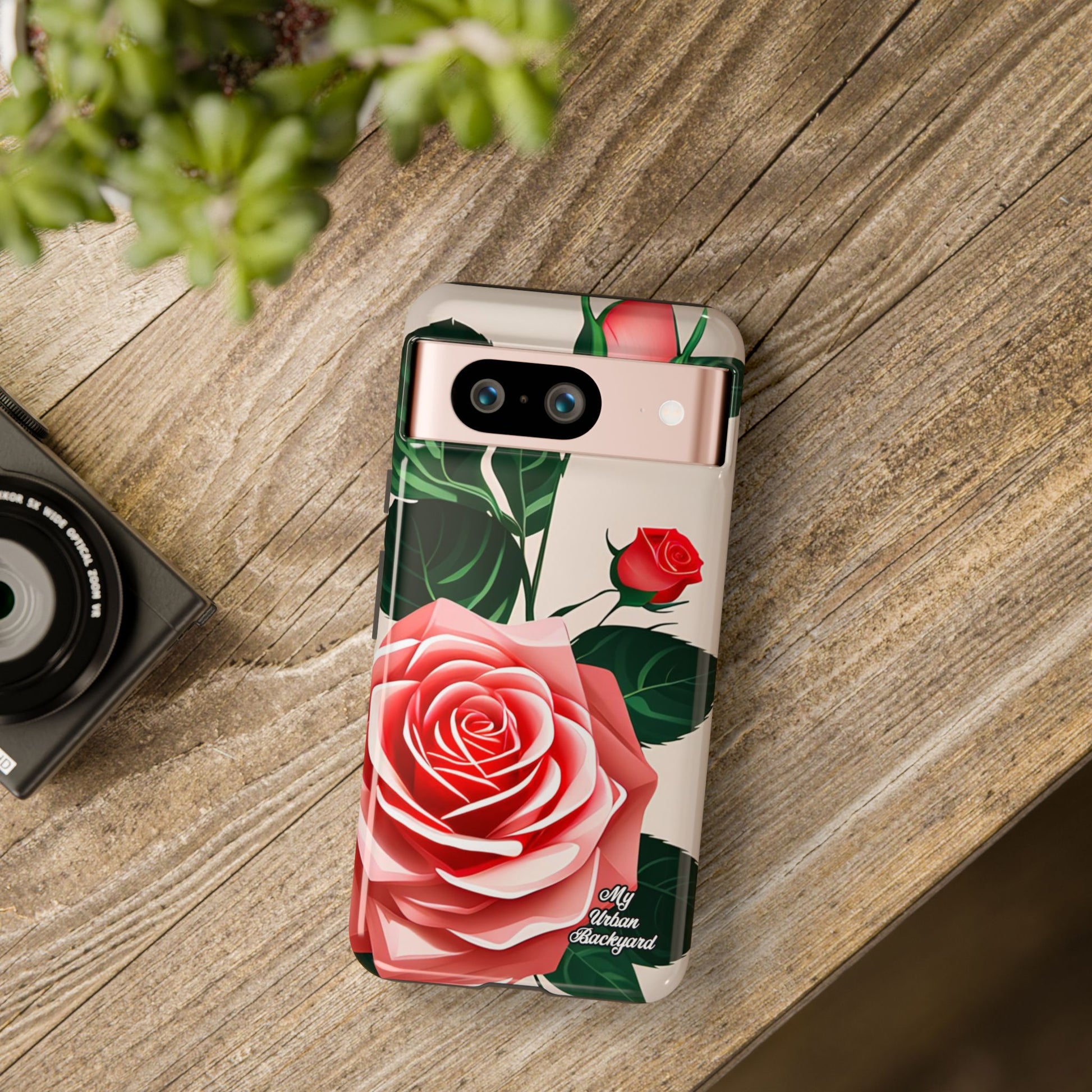 Pink Rose Flowers, Cell Phone Case - Apple, Samsung, Google Pixel