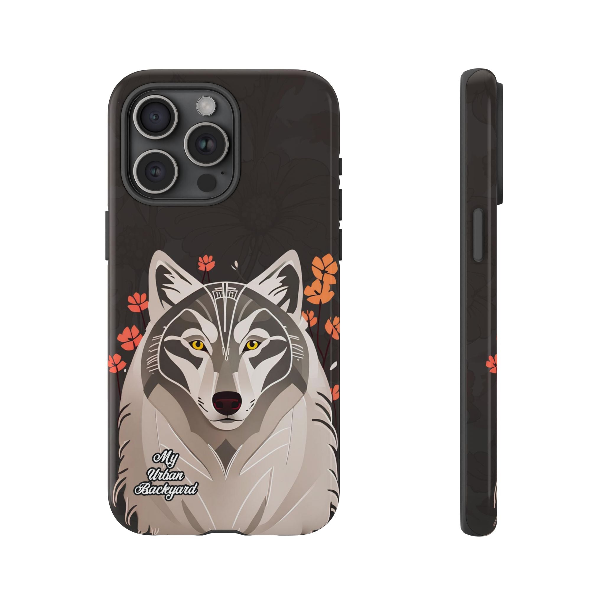 Art Deco Wolf, Cell Phone Case - Apple, Samsung, Google Pixel