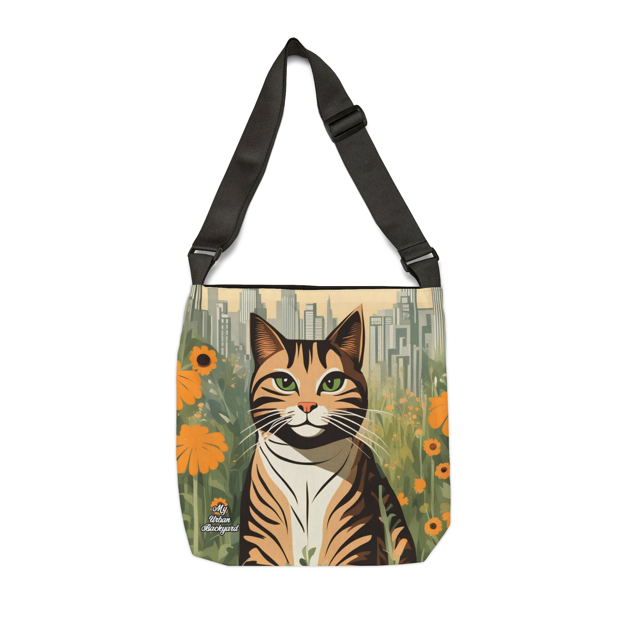 Finn Purrington, Cat Tote Bag with Adjustable Strap - Trendy and Versatile