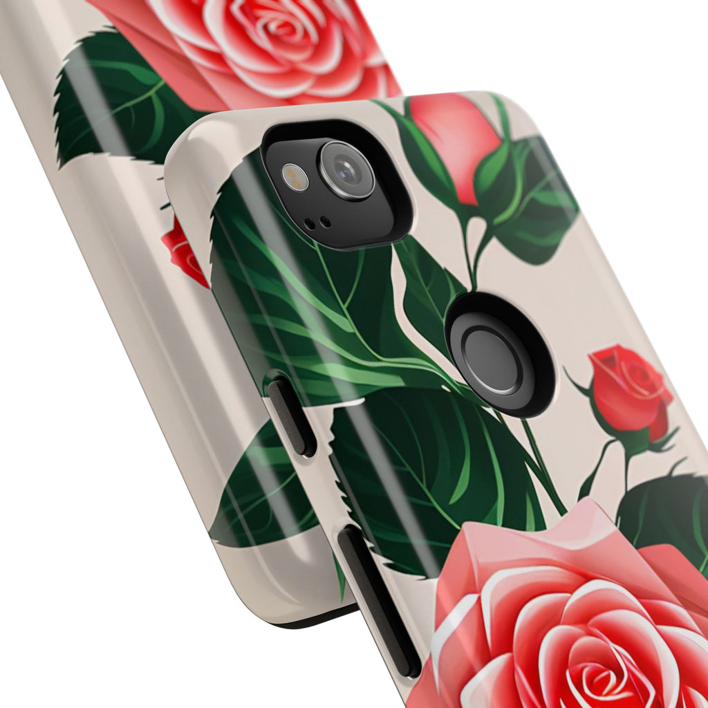Pink Rose Flowers, Cell Phone Case - Apple, Samsung, Google Pixel