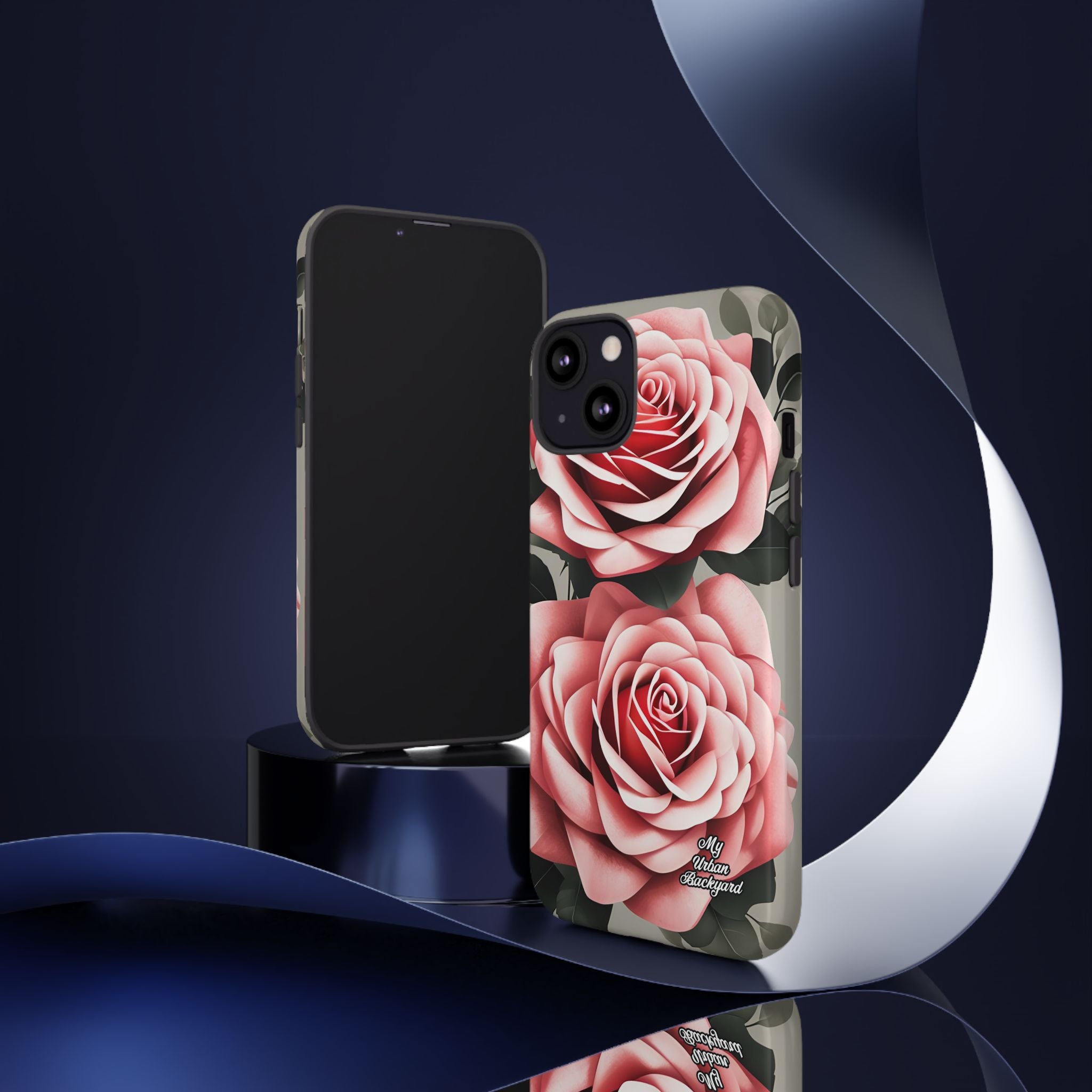Pink Rose Flowers, Cell Phone Case - Apple, Samsung or Google Pixel