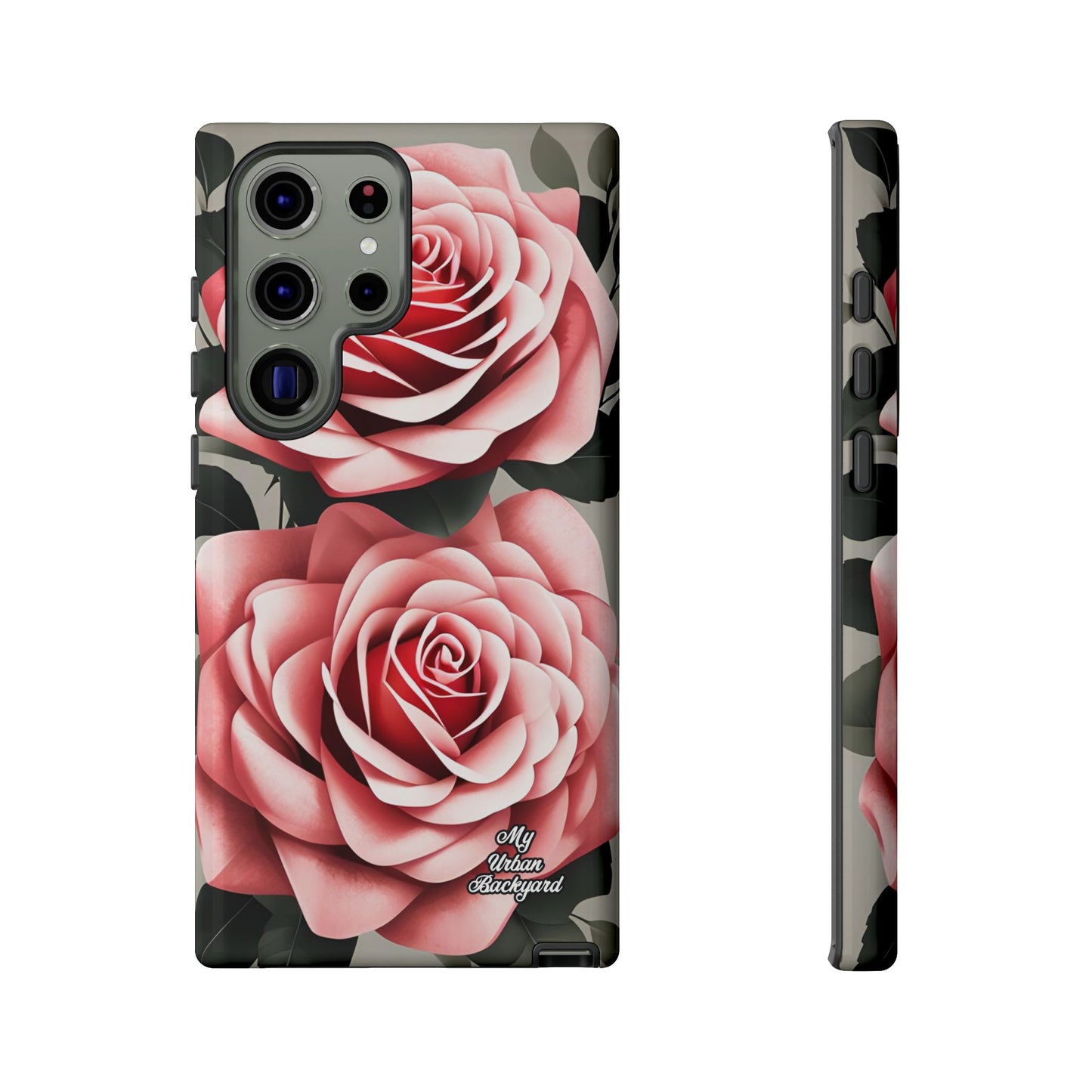 Pink Rose Flowers, Cell Phone Case - Apple, Samsung or Google Pixel