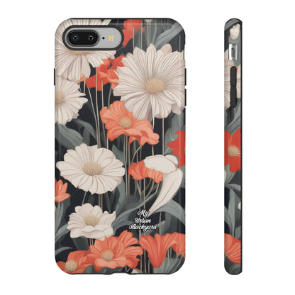 Art Deco Flowers, Cell Phone Case - Apple, Samsung or Google Pixel