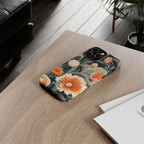 Orange and White Flowers, Cell Phone Case - Apple, Samsung, Google Pixel