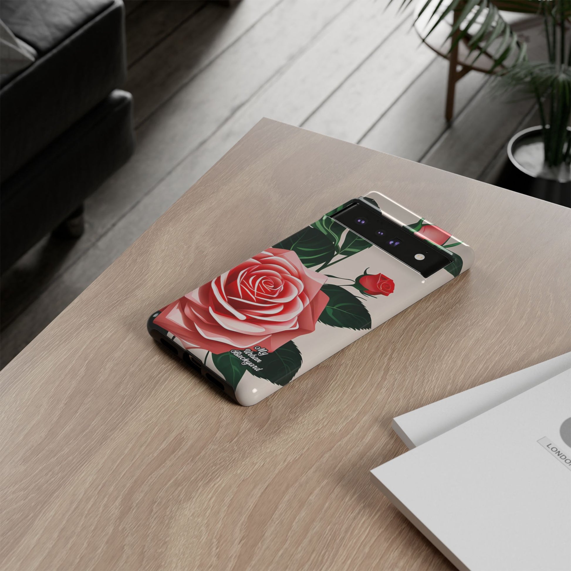 Pink Rose Flowers, Cell Phone Case - Apple, Samsung, Google Pixel
