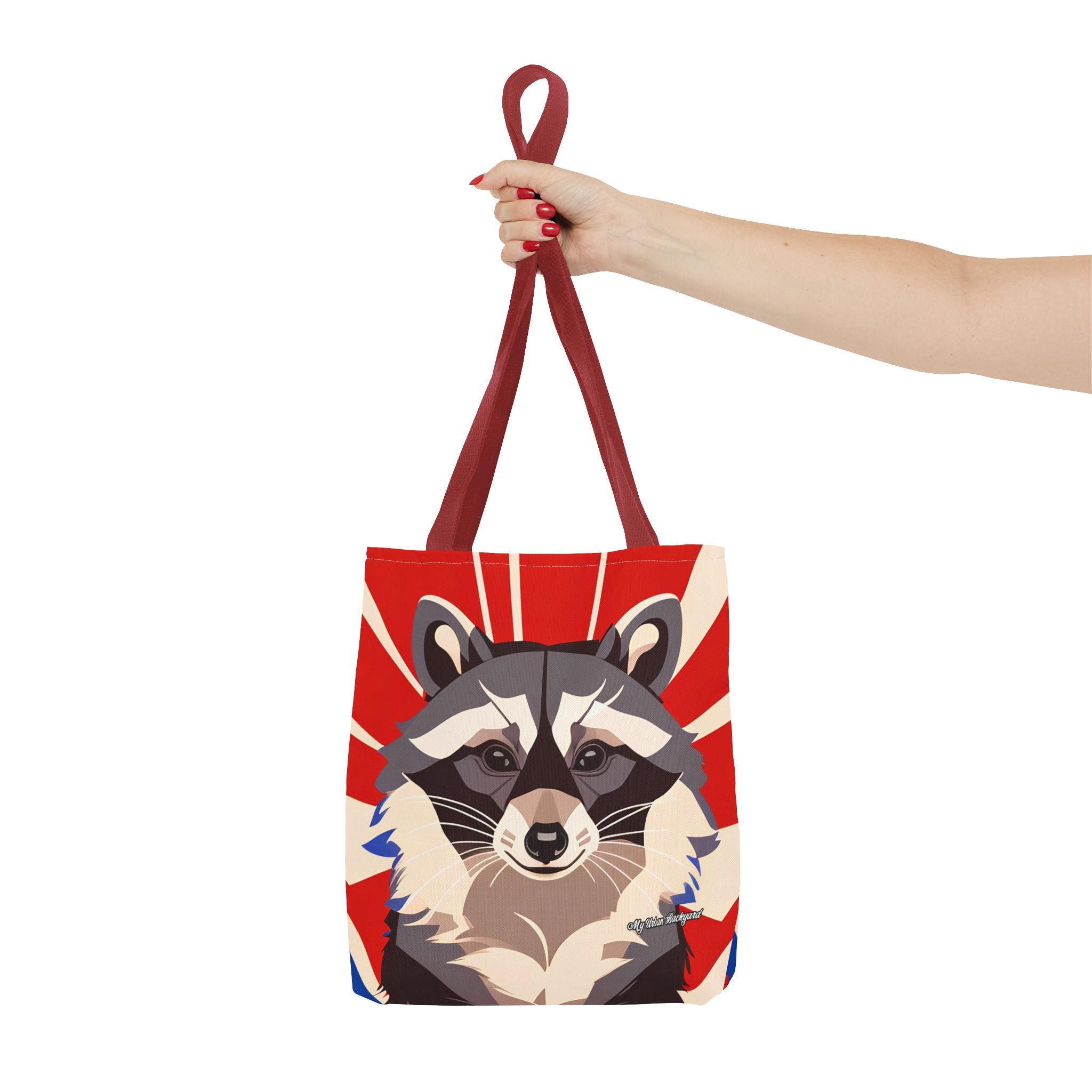 Ziggy Starspaws, Raccoon Tote Bag with Cotton Handles For Everyday Use, 3 Sizes