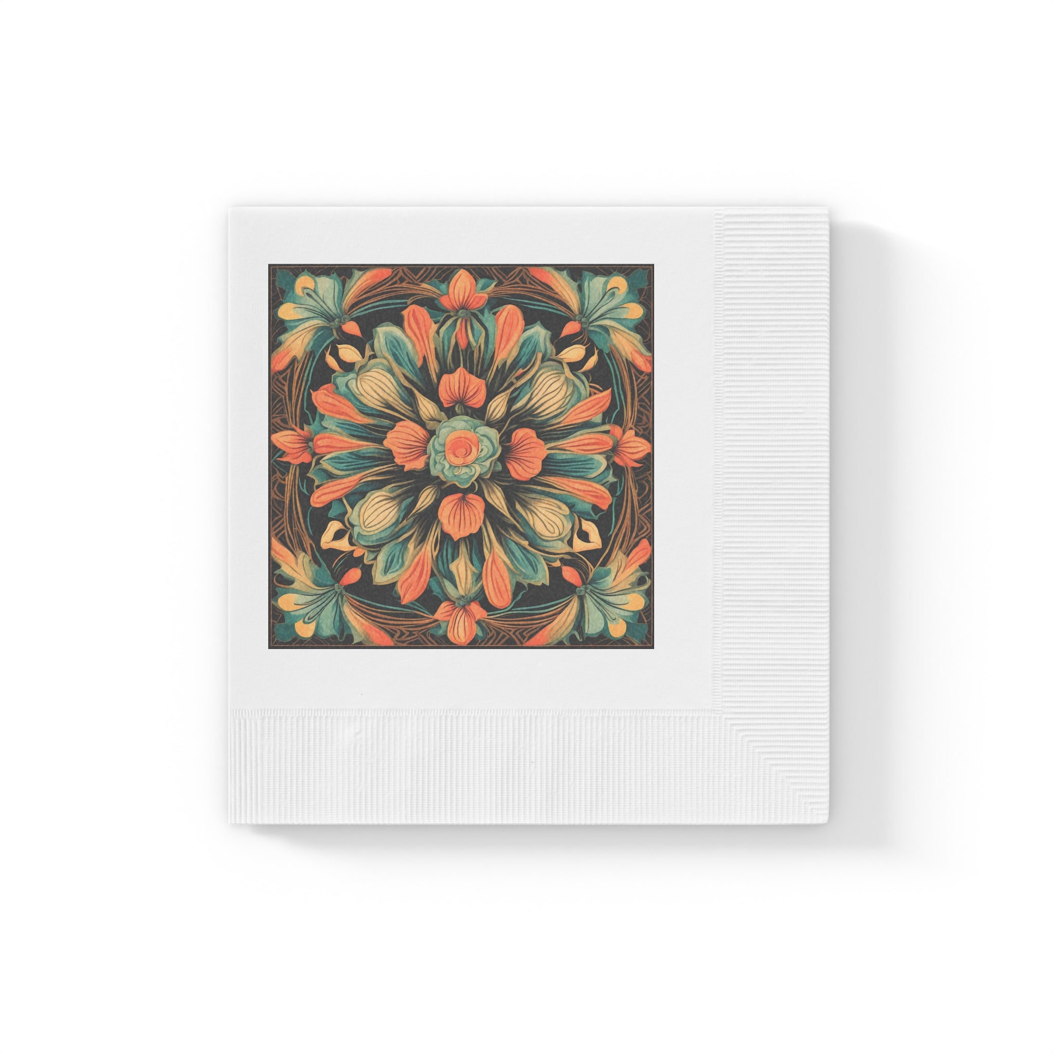 Vintage Floral Mandala Napkins