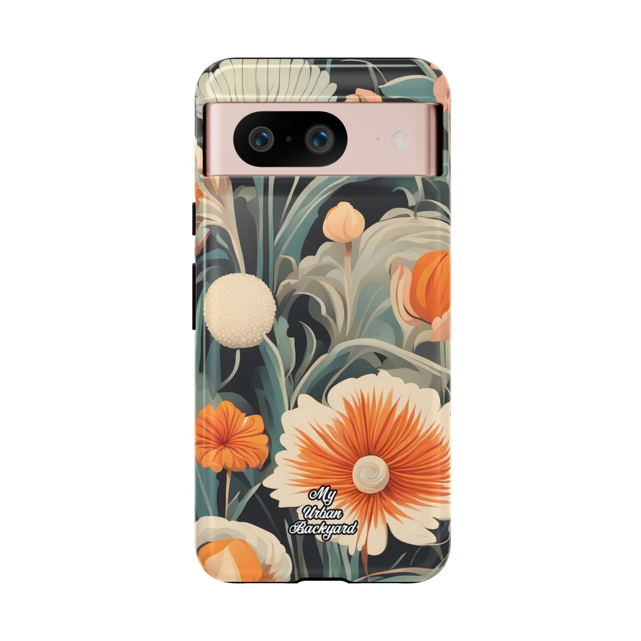 Orange and White Flowers, Cell Phone Case - Apple, Samsung, Google Pixel