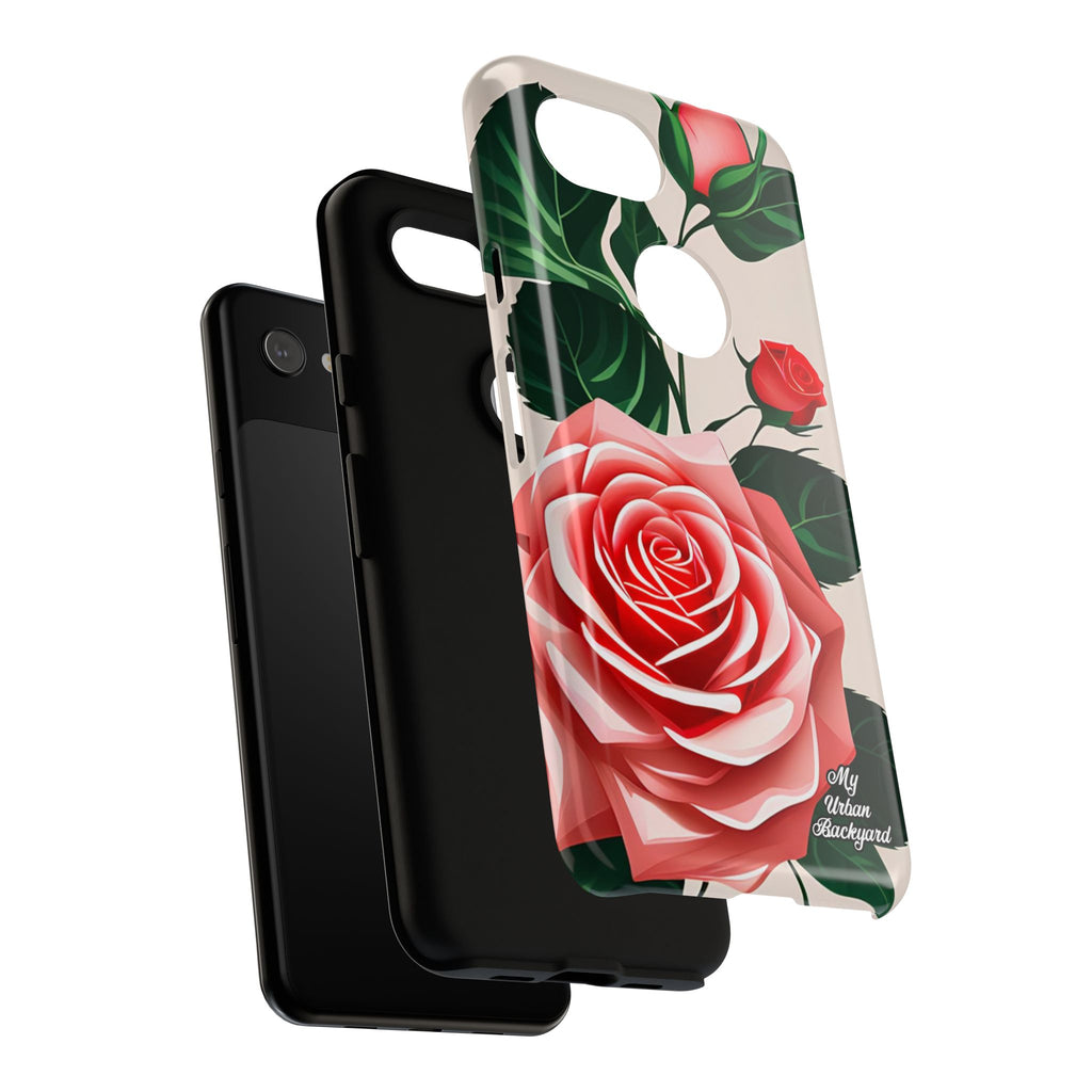 Pink Rose Flowers, Cell Phone Case - Apple, Samsung, Google Pixel