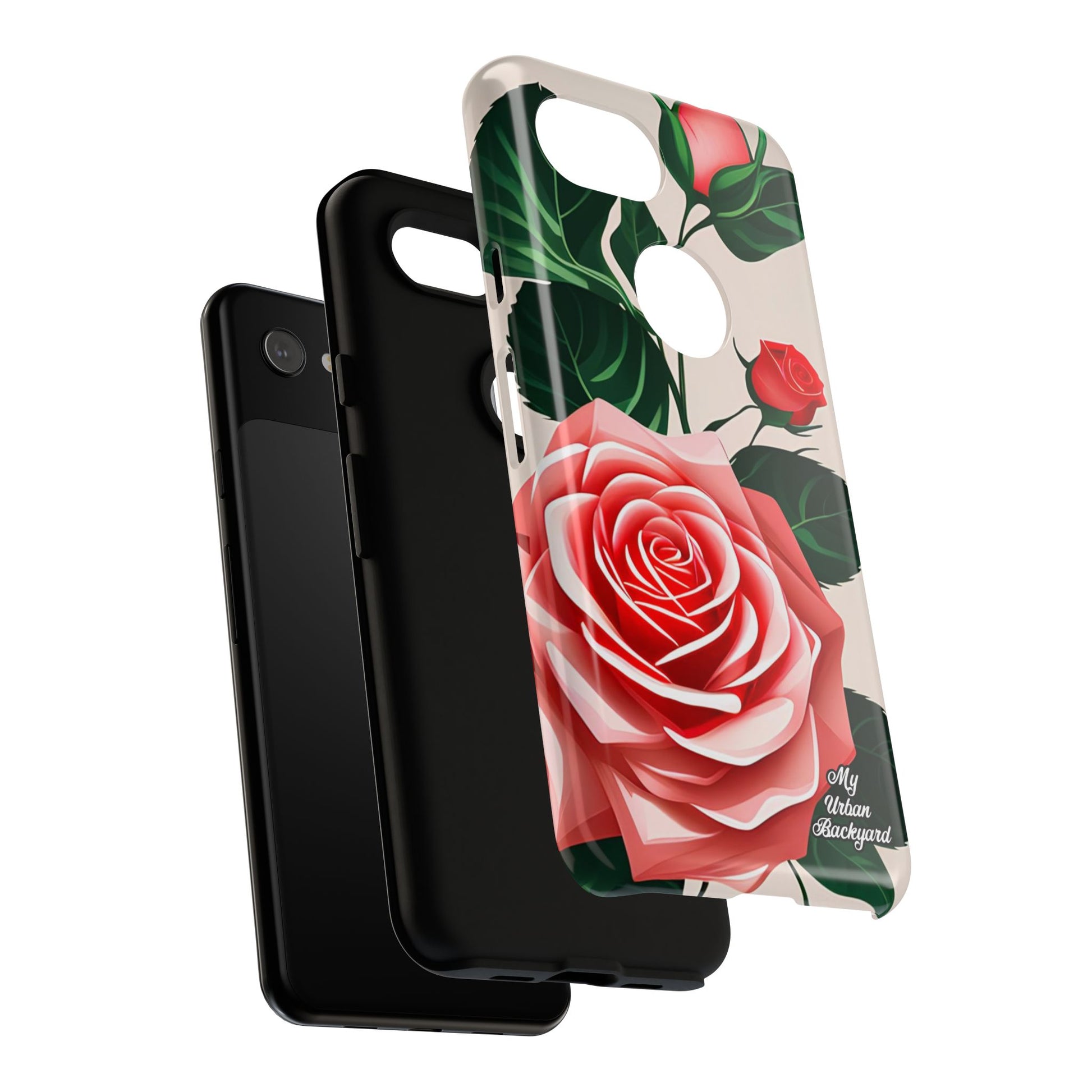 Pink Rose Flowers, Cell Phone Case - Apple, Samsung, Google Pixel