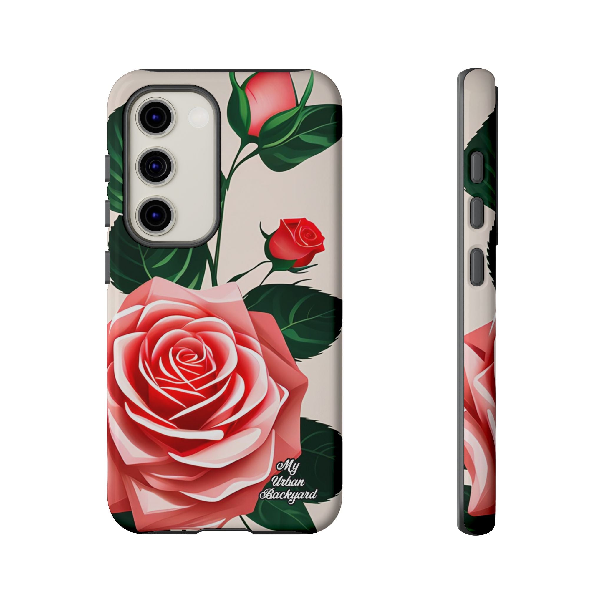 Pink Rose Flowers, Cell Phone Case - Apple, Samsung, Google Pixel