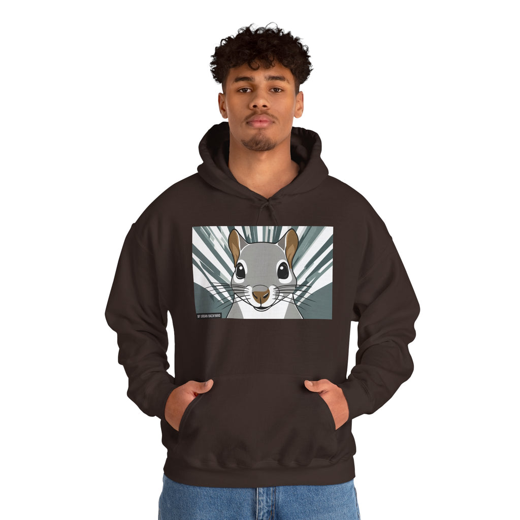 Cute Squirrel Graphic Hoodie, Cozy Unisex Sweatshirt, Nature Lover Gift, Autumn Fashion, Animal Art Clothing