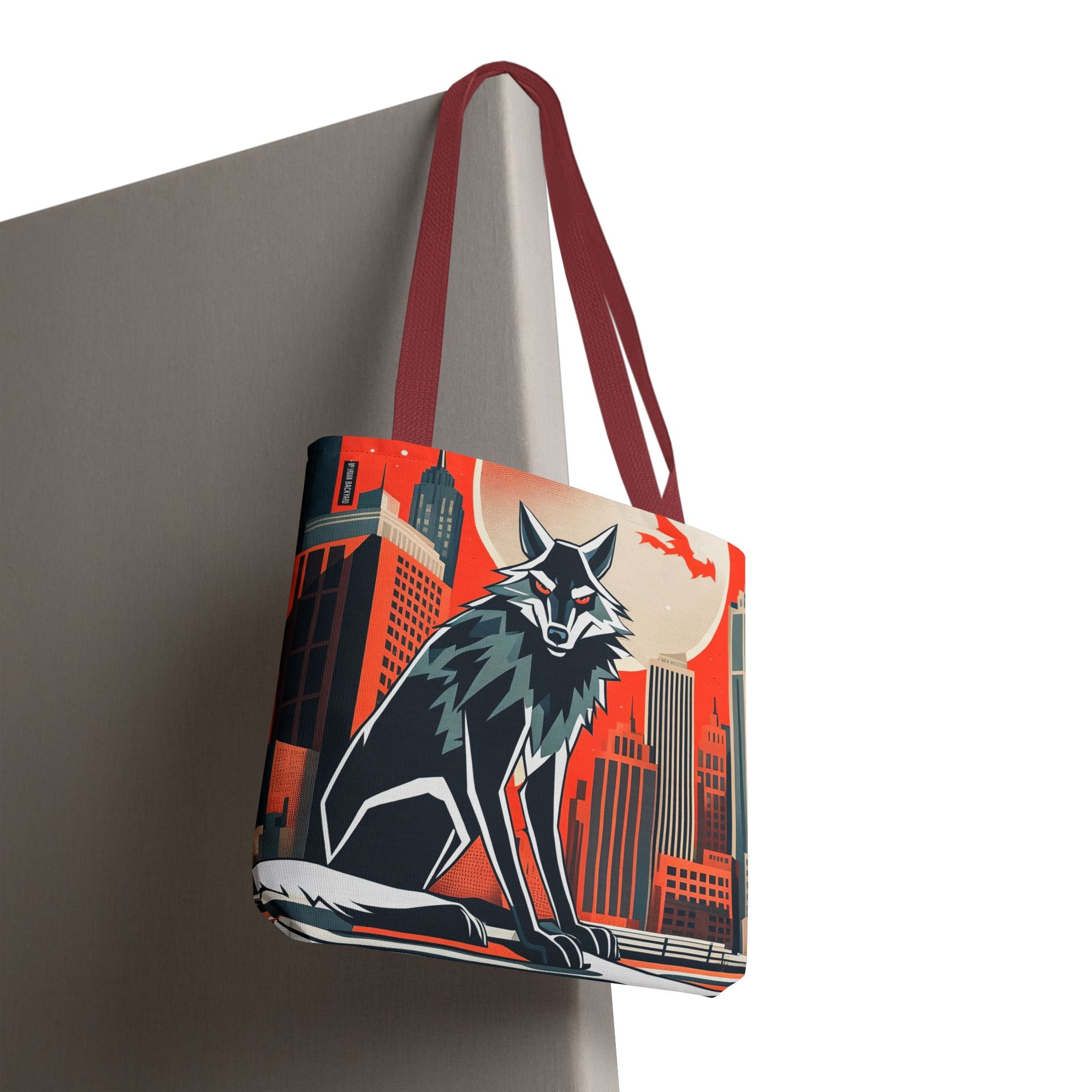 City Wolf Tote Bag, Tote with Cotton Handles For Everyday Use, 3 Sizes