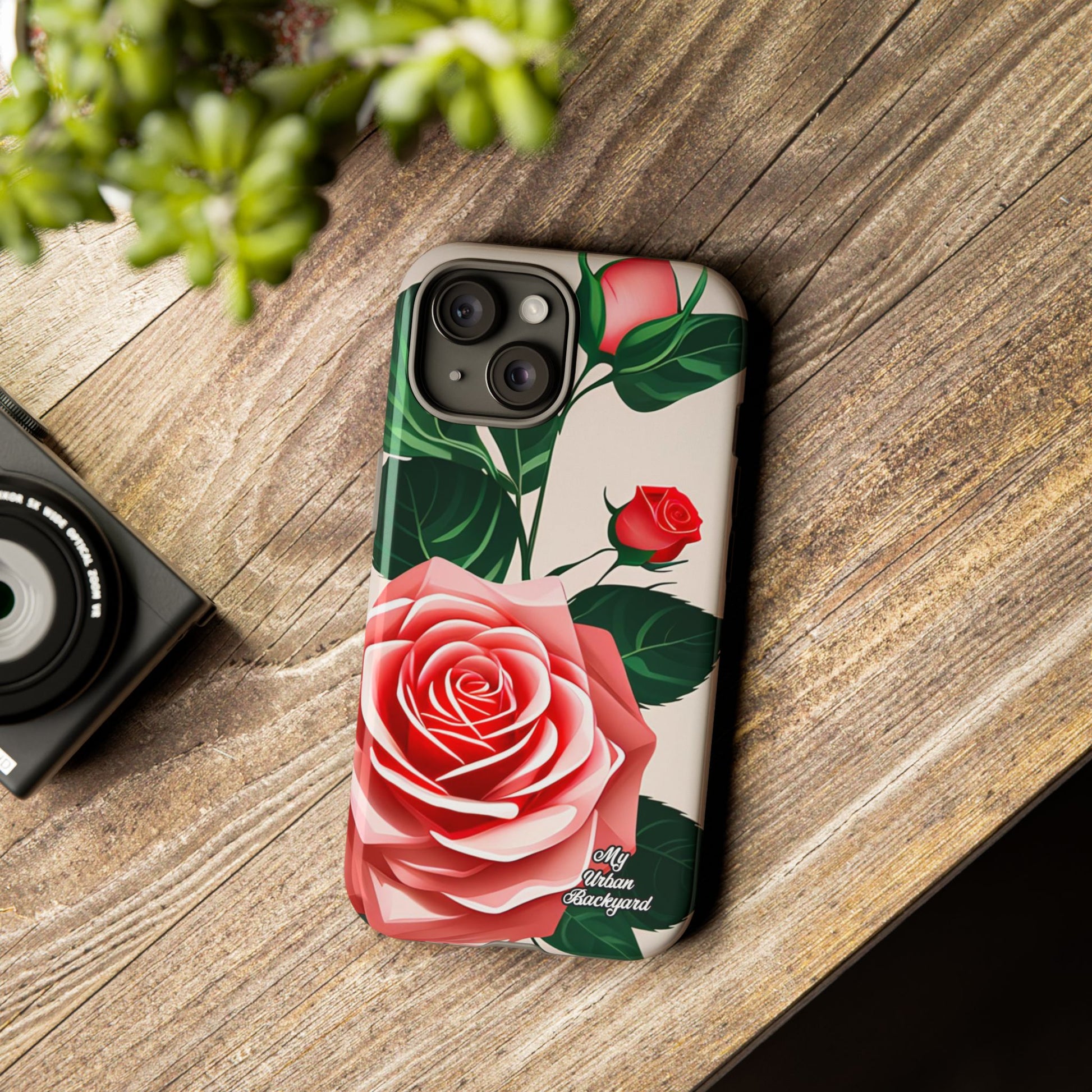 Pink Rose Flowers, Cell Phone Case - Apple, Samsung, Google Pixel