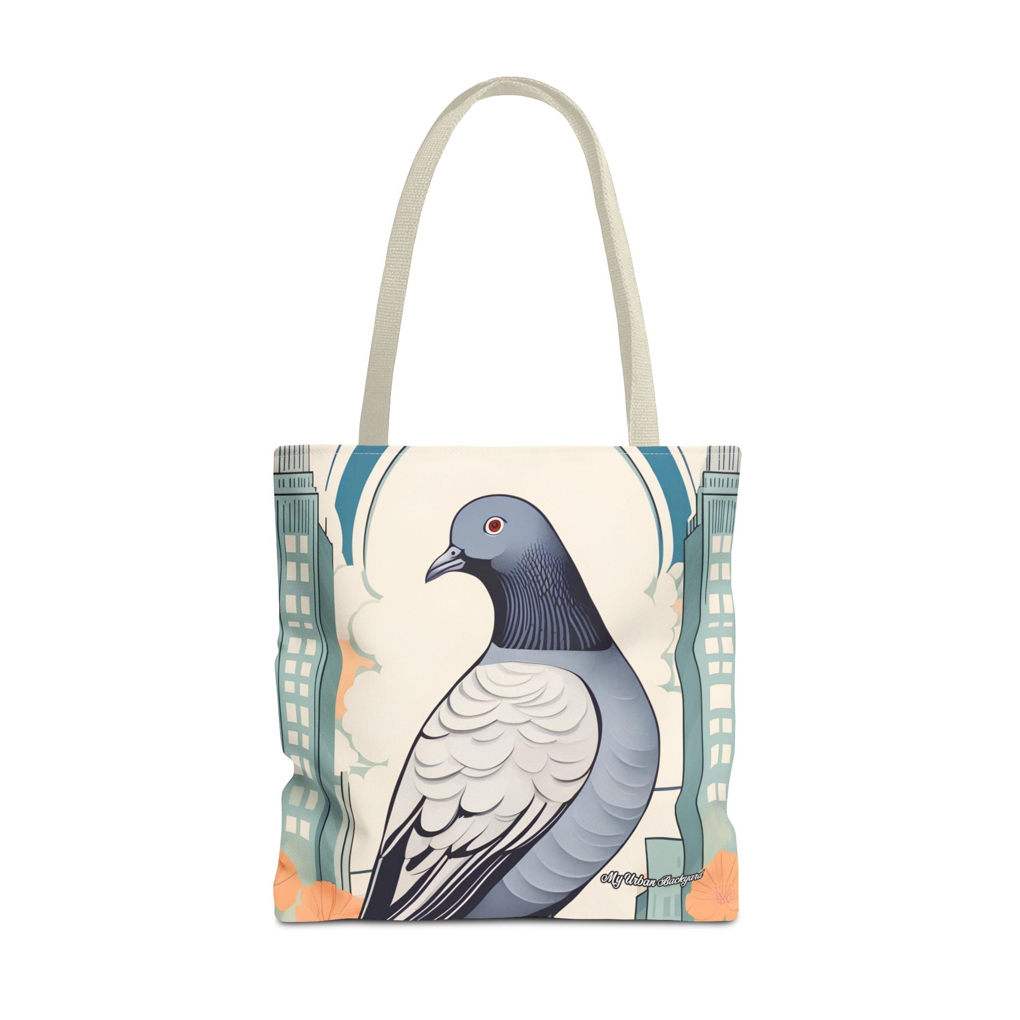 City Pigeon, Bird Tote Bag with Cotton Handles For Everyday Use, 3 Sizes