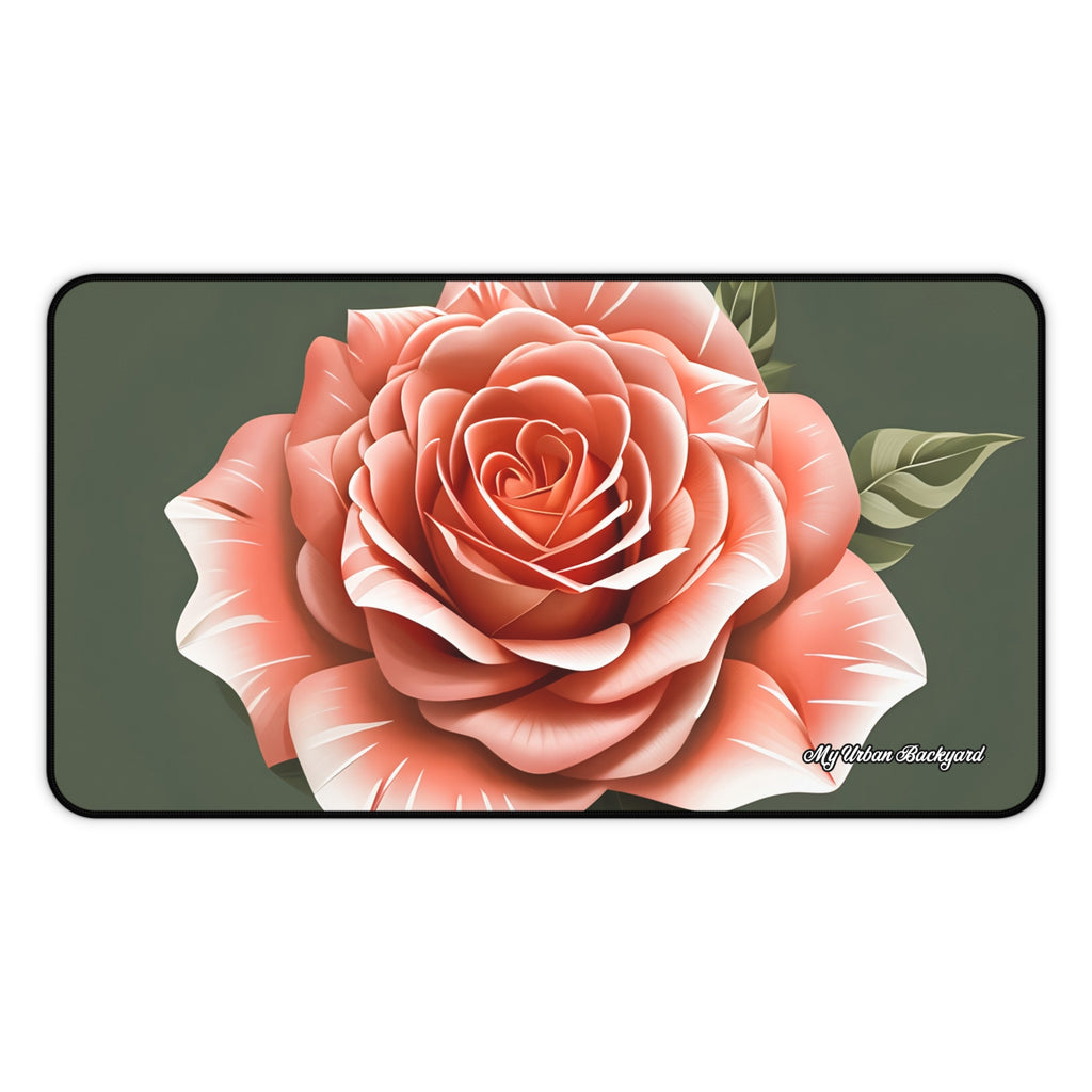 Rose Flower Desk Mat, Elegant Workspace Decor, Ideal Gift for Home Office, Stylish Mouse Pad, Perfect for Flower Lovers, 3 Sizes
