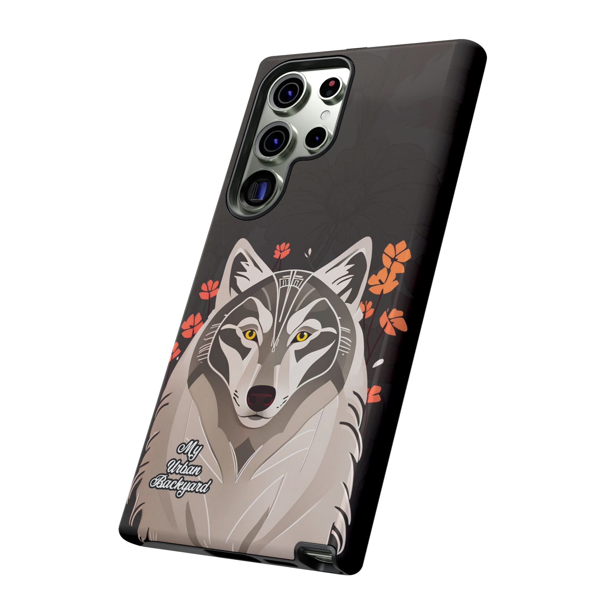 Art Deco Wolf, Cell Phone Case - Apple, Samsung, Google Pixel