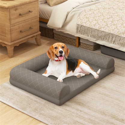 36 Inch Orthopedic Dog Bed, With Bolsters