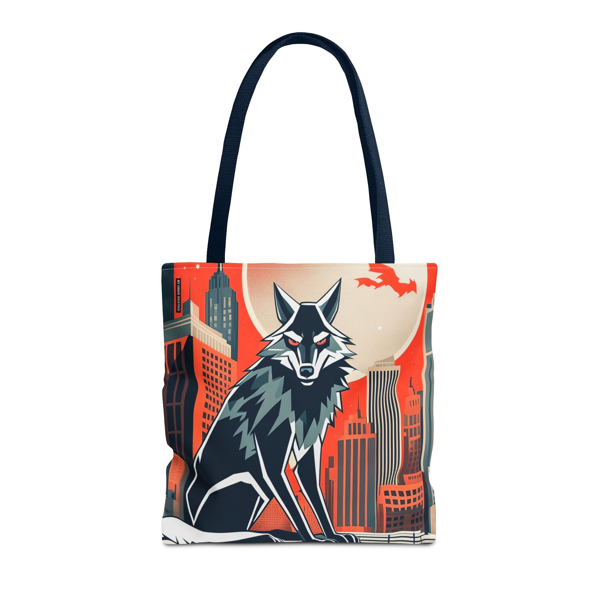City Wolf Tote Bag, Tote with Cotton Handles For Everyday Use, 3 Sizes
