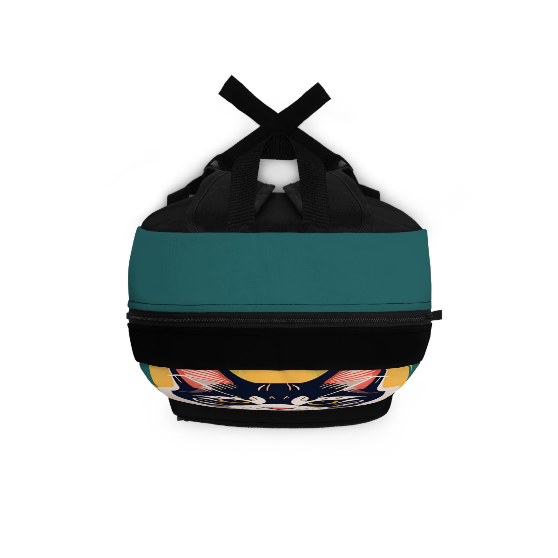 Art Deco Cat, Backpack with Computer Pocket and Padded Back