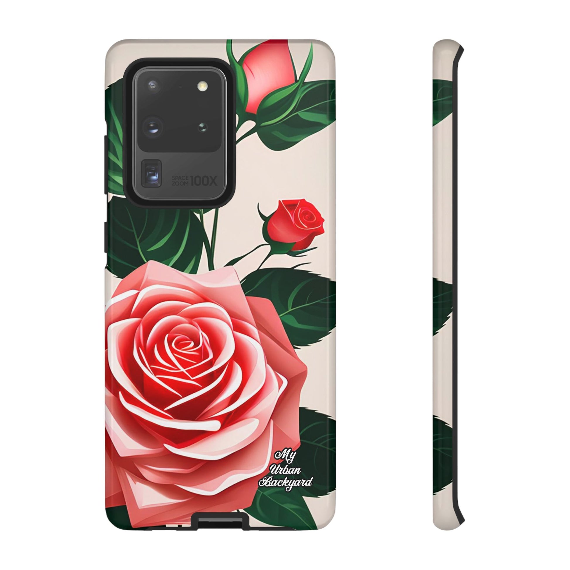 Pink Rose Flowers, Cell Phone Case - Apple, Samsung, Google Pixel