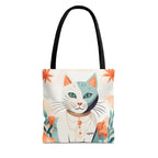 Whiskers, Cat Tote Bag with Cotton Handles For Everyday Use, 3 Sizes