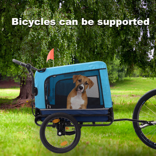 Heavy Duty Foldable Pet Stroller, Dog Carrier, Bicycle Trailer