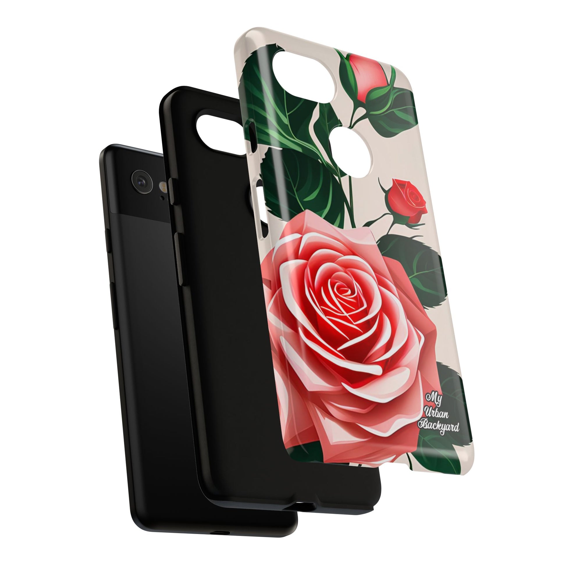 Pink Rose Flowers, Cell Phone Case - Apple, Samsung, Google Pixel