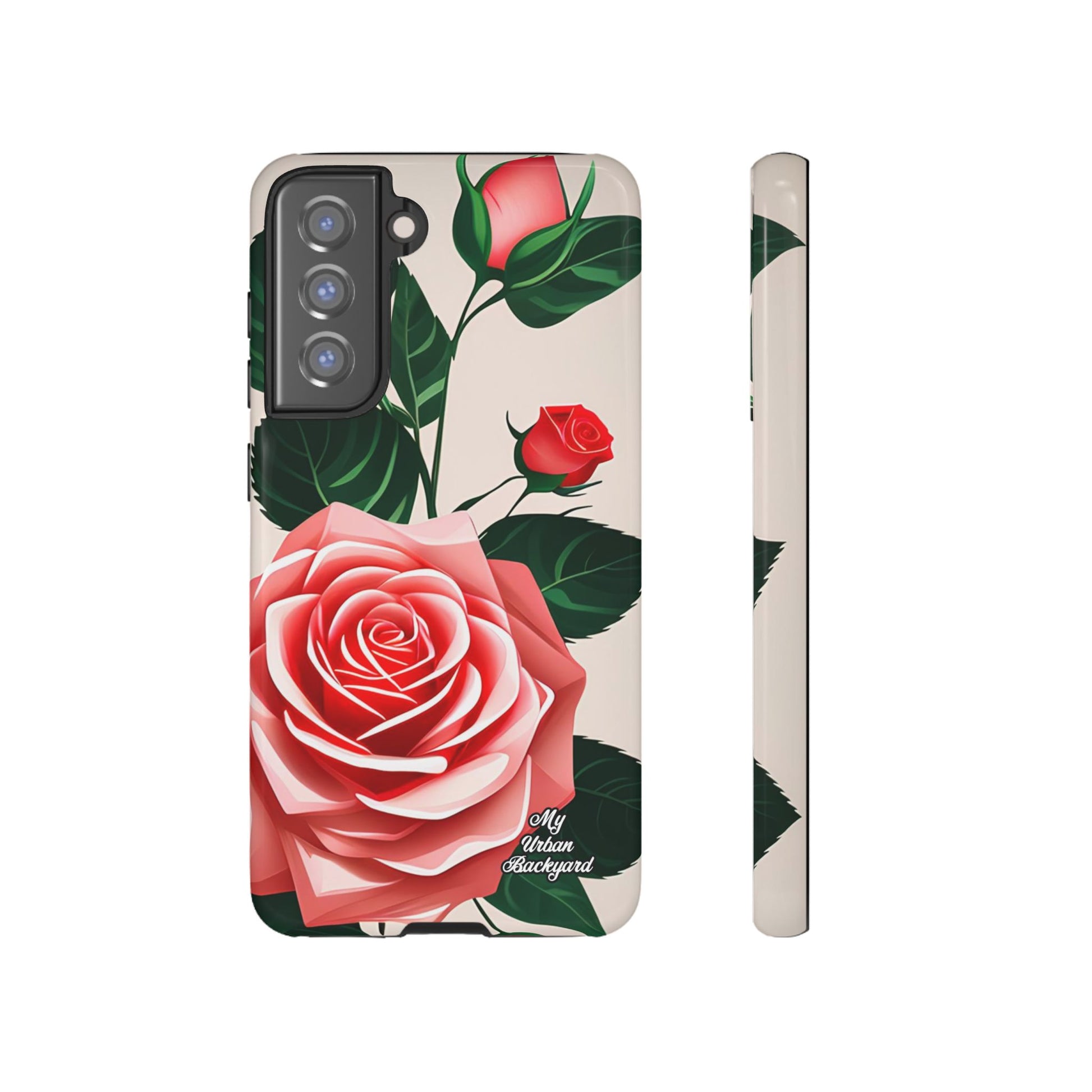 Pink Rose Flowers, Cell Phone Case - Apple, Samsung, Google Pixel