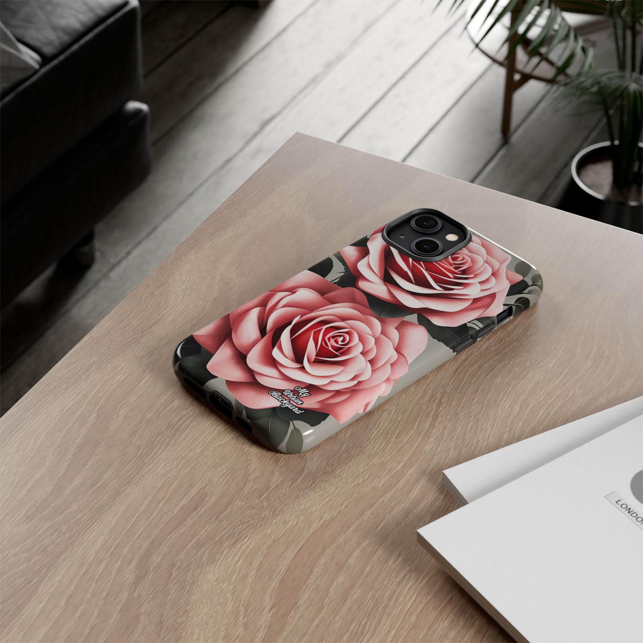 Pink Rose Flowers, Cell Phone Case - Apple, Samsung or Google Pixel