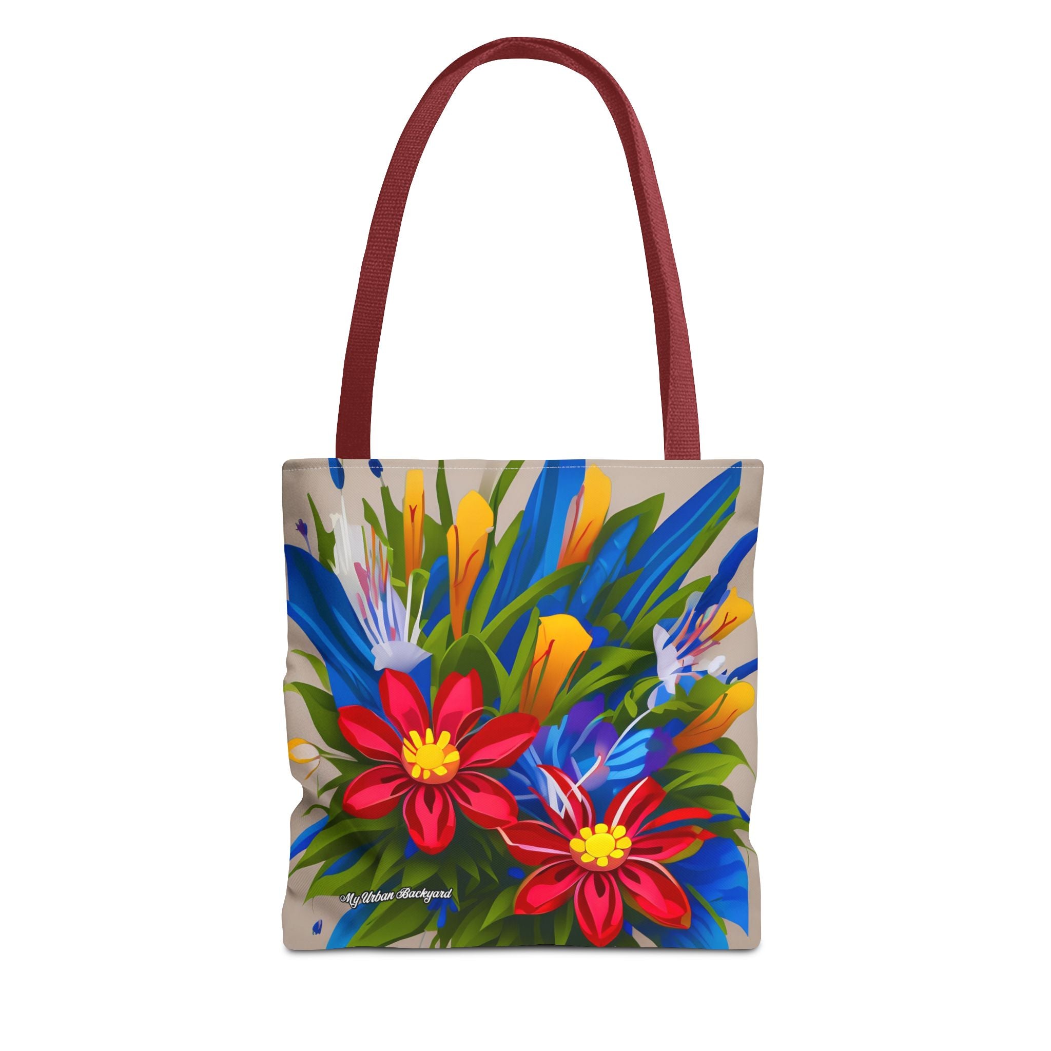 Vibrant Wildflowers Tote Bag with Cotton Handles For Everyday Use, 3 Sizes