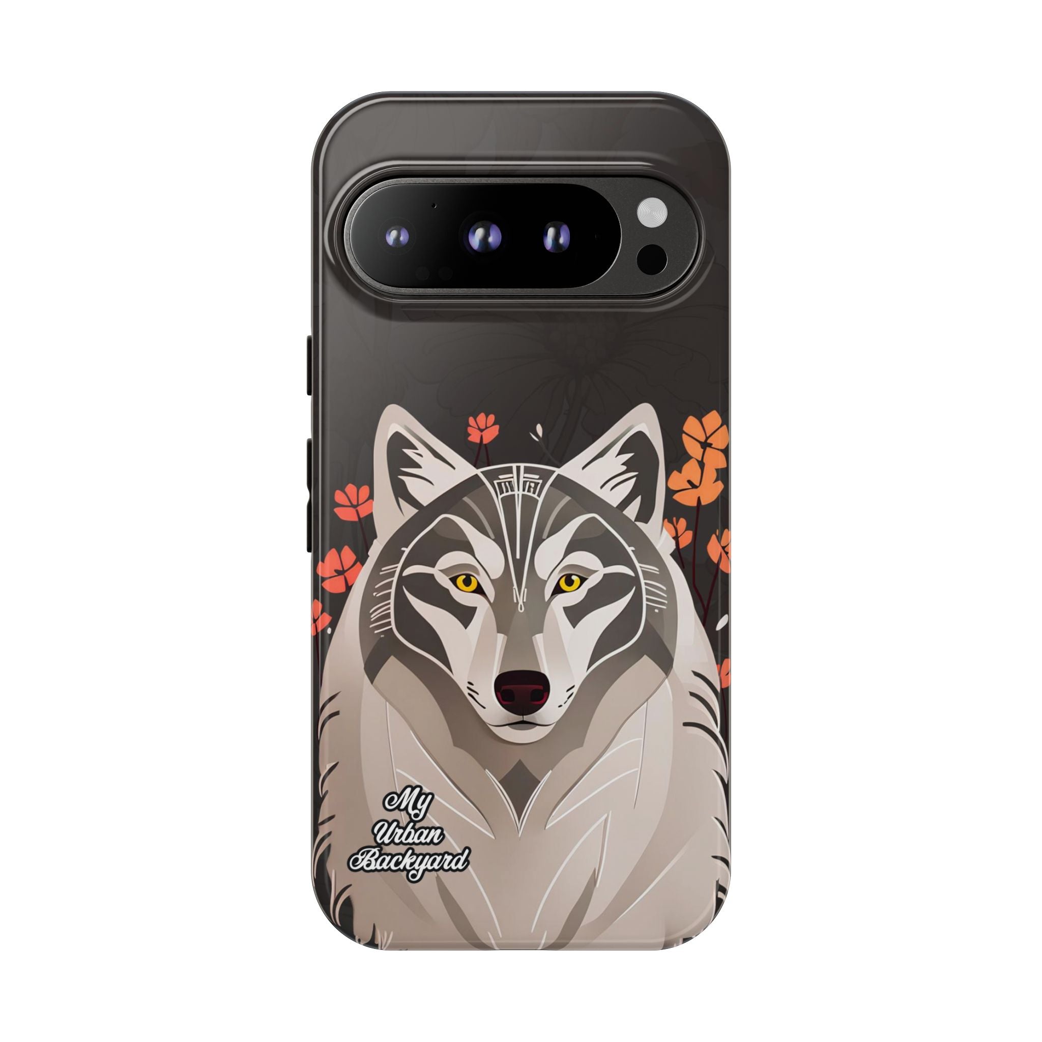 Art Deco Wolf, Cell Phone Case - Apple, Samsung, Google Pixel