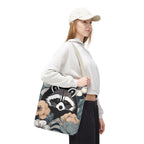Rocco Pawsley, Raccoon Tote Bag with Cotton Handles For Everyday Use, 3 Sizes