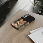 Art Deco Coyote with Flower, Cell Phone Case - Apple, Samsung, Google Pixel