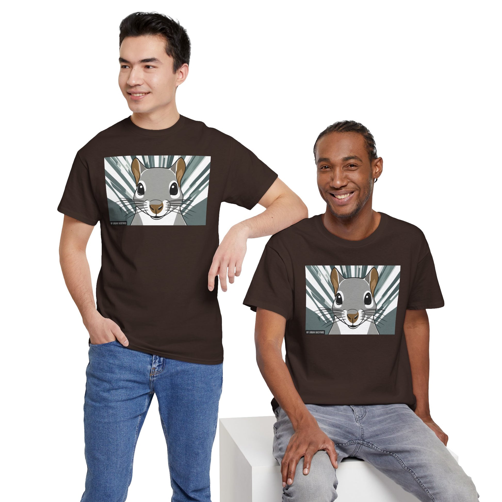 Cute Squirrel Graphic Tee, Unisex Cotton T-Shirt, Nature Lover Gift, Animal Art Top, Casual Wear