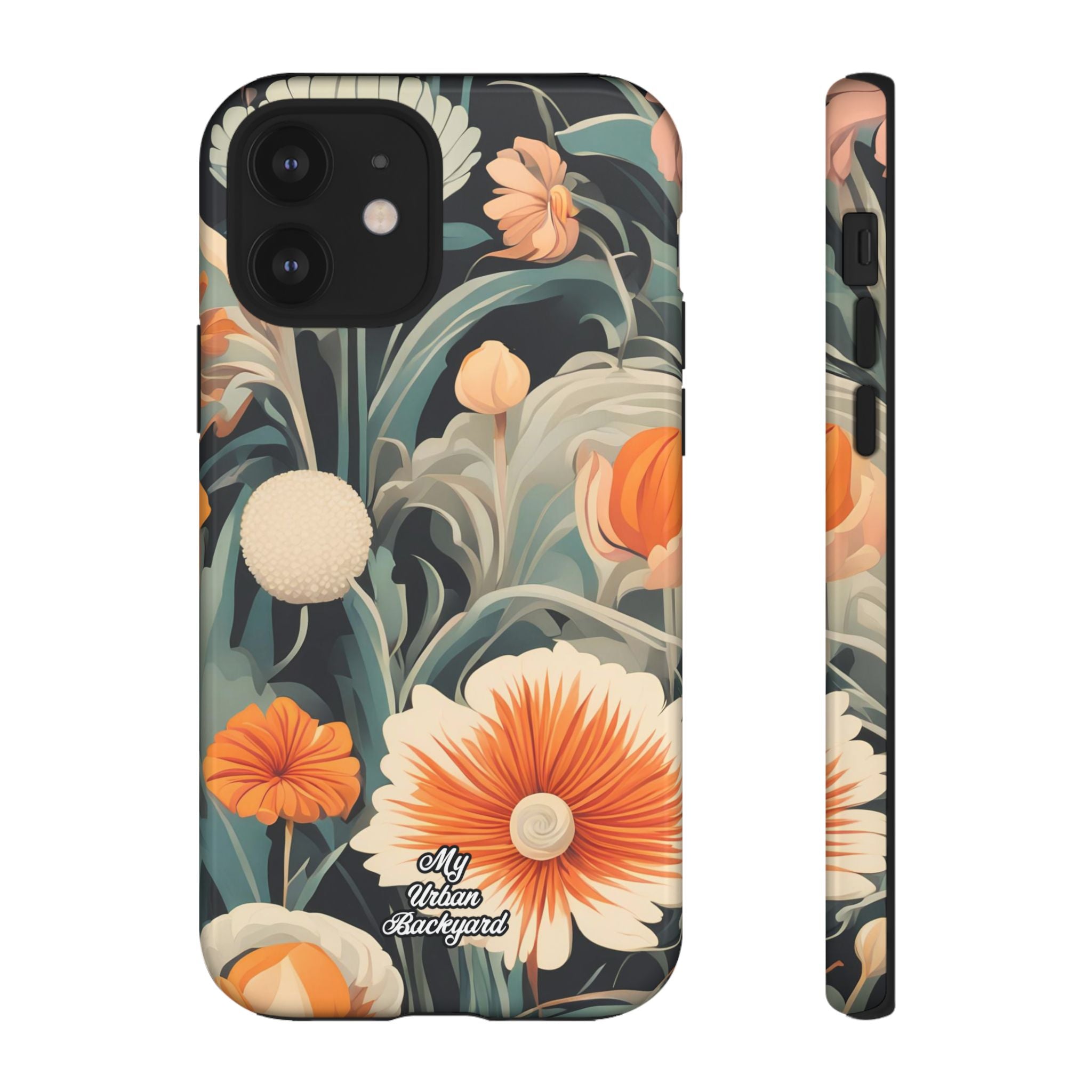Orange and White Flowers, Cell Phone Case - Apple, Samsung, Google Pixel