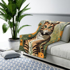 Finn Purrington, Cat Sherpa Fleece Blanket for Cozy Warmth, 50"x60"