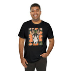 Goat with Orange Flowers, 100% Jersey Cotton T-Shirt