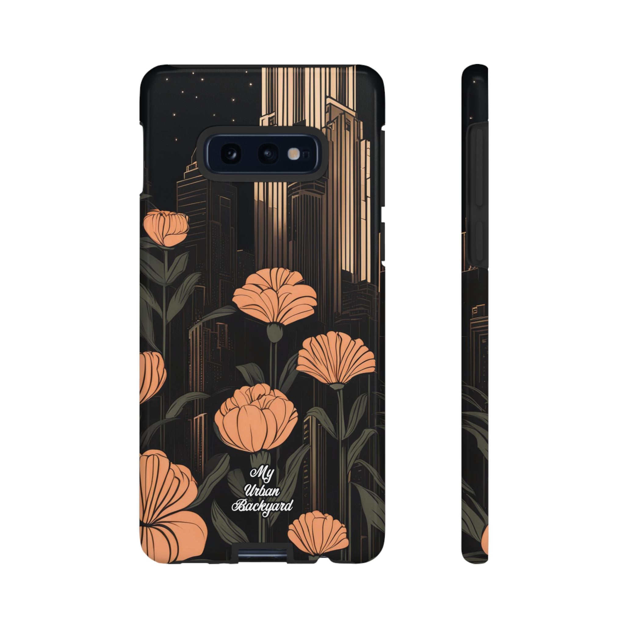 Urban Evening with Flowers, Cell Phone Case