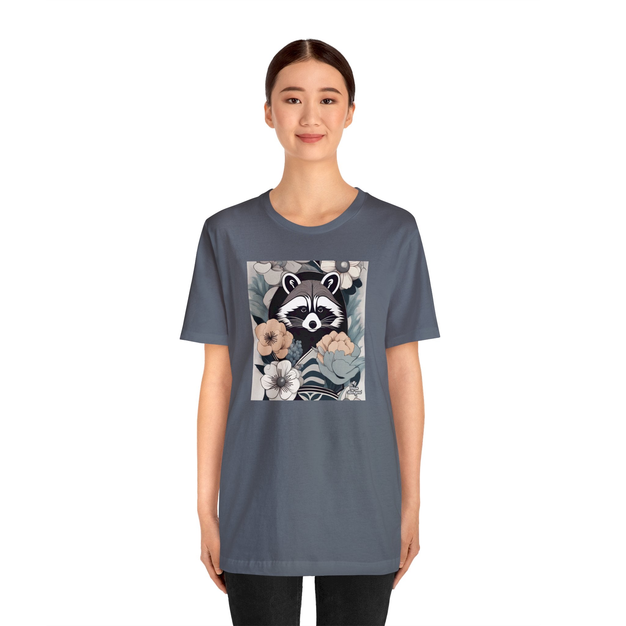 Rocco Pawsley, Raccoon T-Shirt, Soft 100% Cotton, Short Sleeve, Classic Fit - Unisex