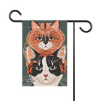 Two Cats, Garden Flag