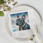 Winter French Bulldog Napkins