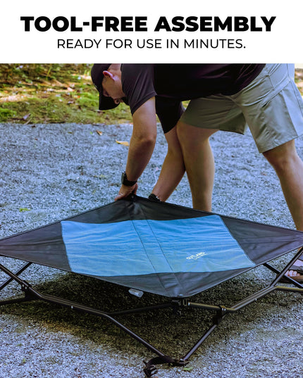 Outland Living Elevated Dog Bed – Durable, Weather-Resistant Pet Cot with Breathable, Joint-Supporting Design | Rust-Resistant, Easy Assembly, Perfect for Outdoor Adventures, Camping, and Home Use