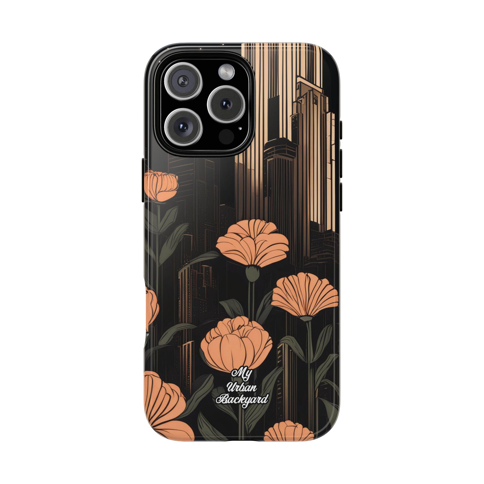 Urban Evening with Flowers, Cell Phone Case