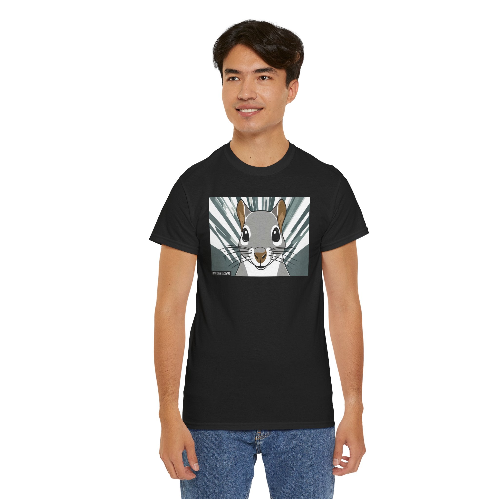 Cute Squirrel Graphic Tee, Unisex Cotton T-Shirt, Nature Lover Gift, Animal Art Top, Casual Wear