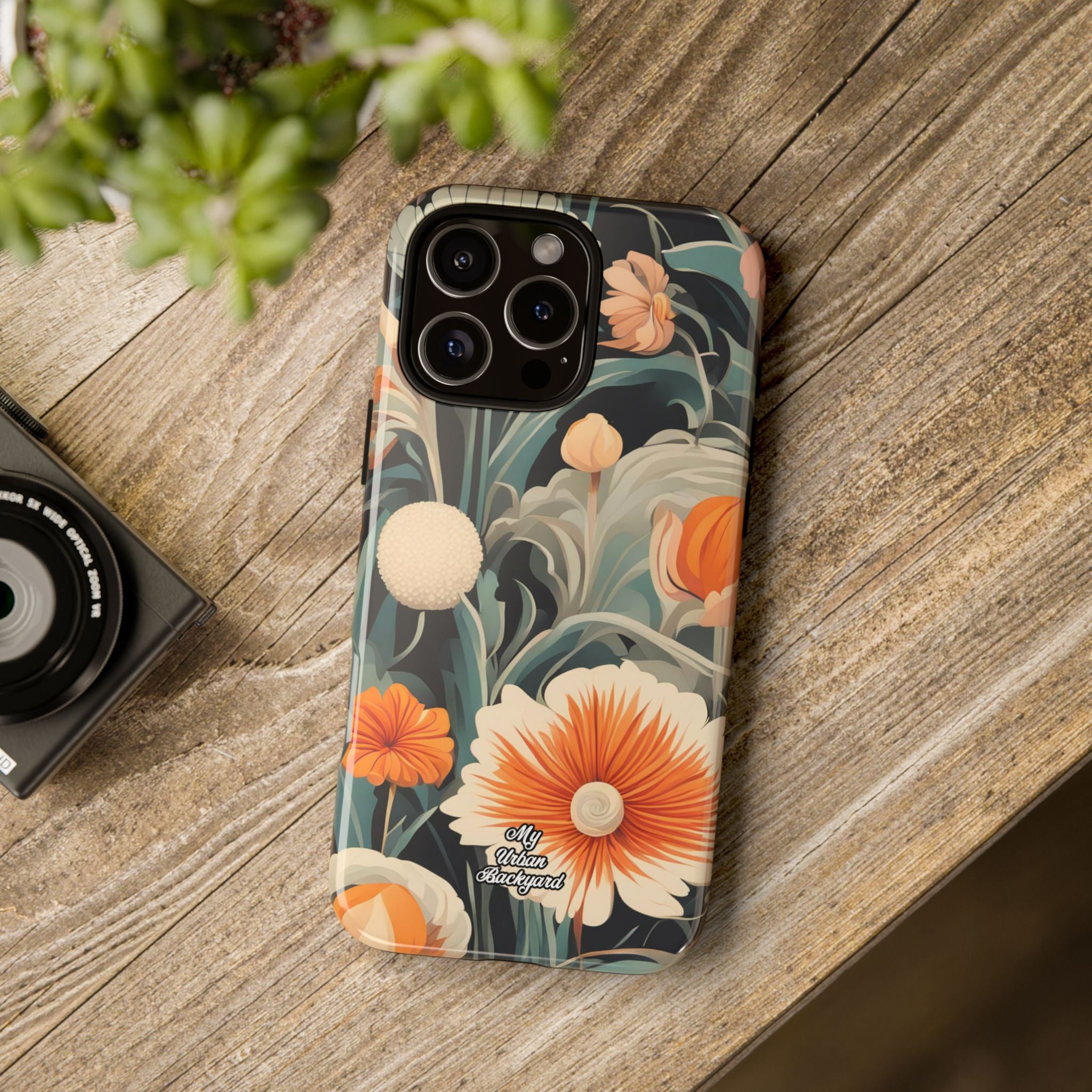 Orange and White Flowers, Cell Phone Case - Apple, Samsung, Google Pixel