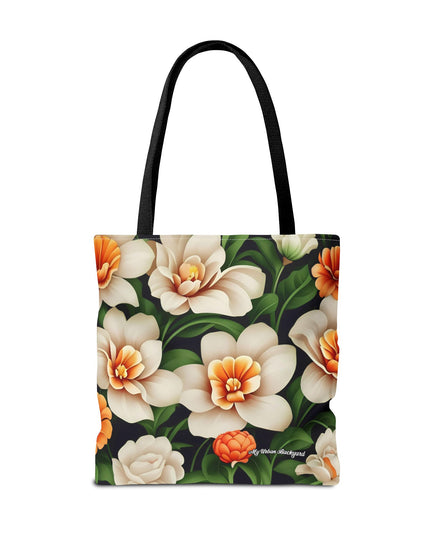 Pretty Flowers Tote Bag with Cotton Handles For Everyday Use, 3 Sizes