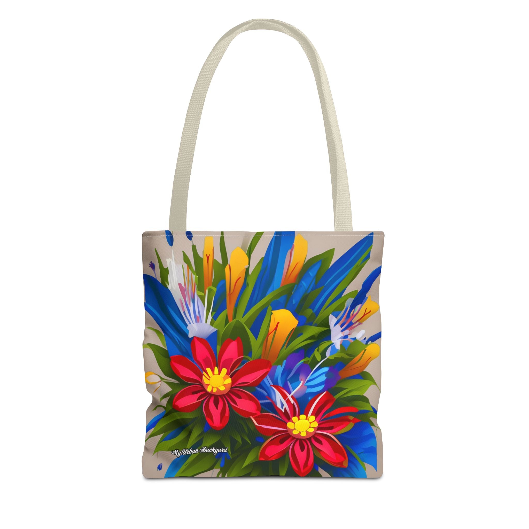 Vibrant Wildflowers Tote Bag with Cotton Handles For Everyday Use, 3 Sizes