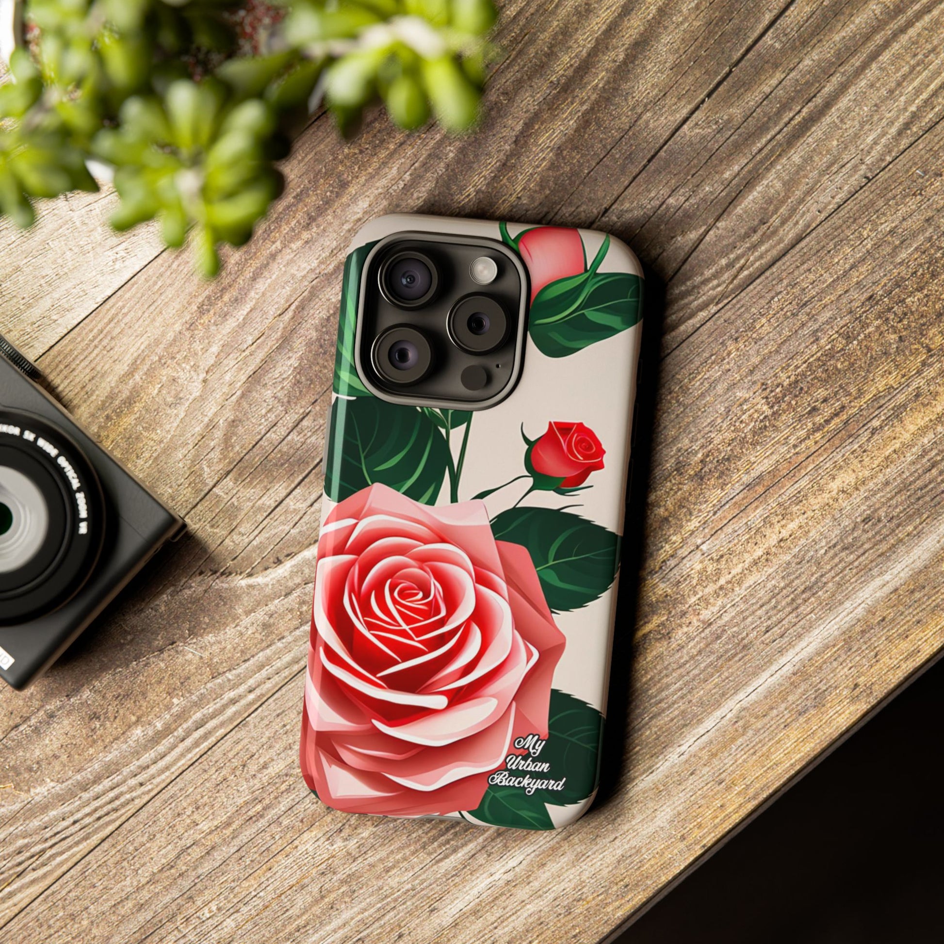 Pink Rose Flowers, Cell Phone Case - Apple, Samsung, Google Pixel