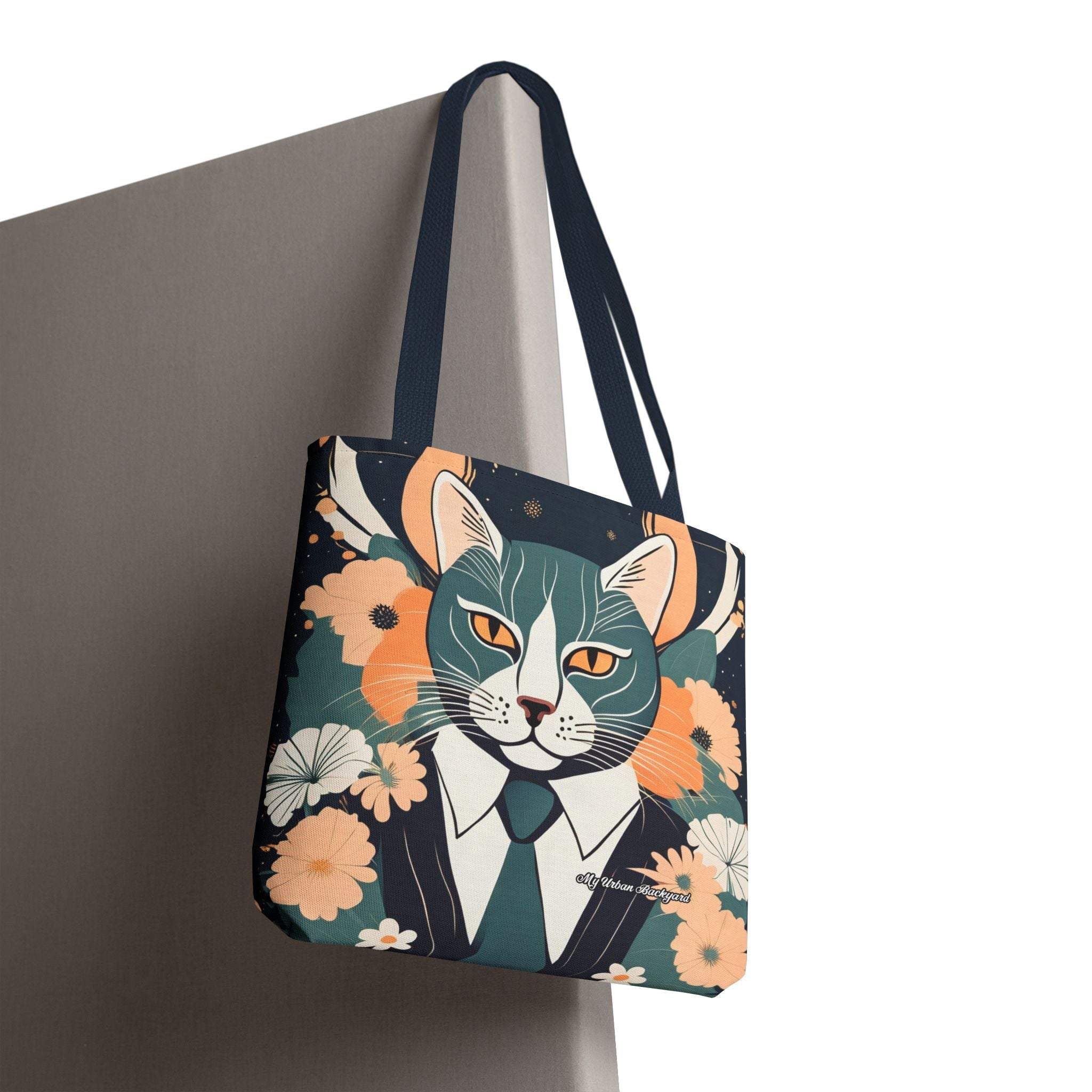 Simon Whiskerford, Cat Tote Bag with Cotton Handles For Everyday Use, 3 Sizes